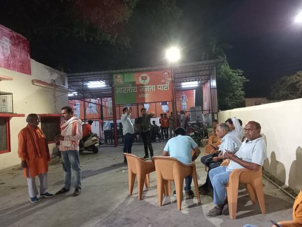 Workers at BJP office in Ayodhya (Image credit: Sumati Mehrishi)